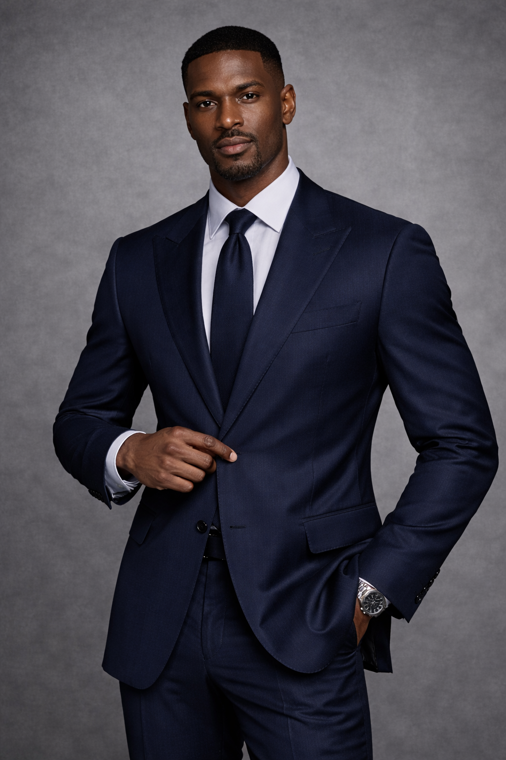 Executive Navy Bespoke Suit